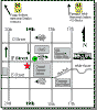 Slug line map for 19th & F Street in Washington DC