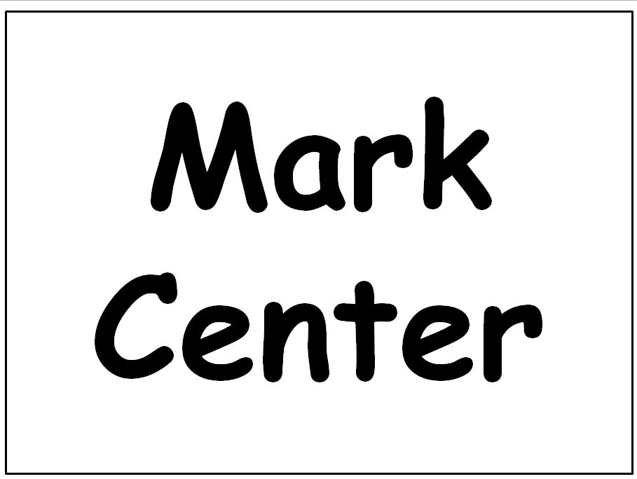 Mark Center Sign