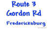 Route 3 Gordon Rd